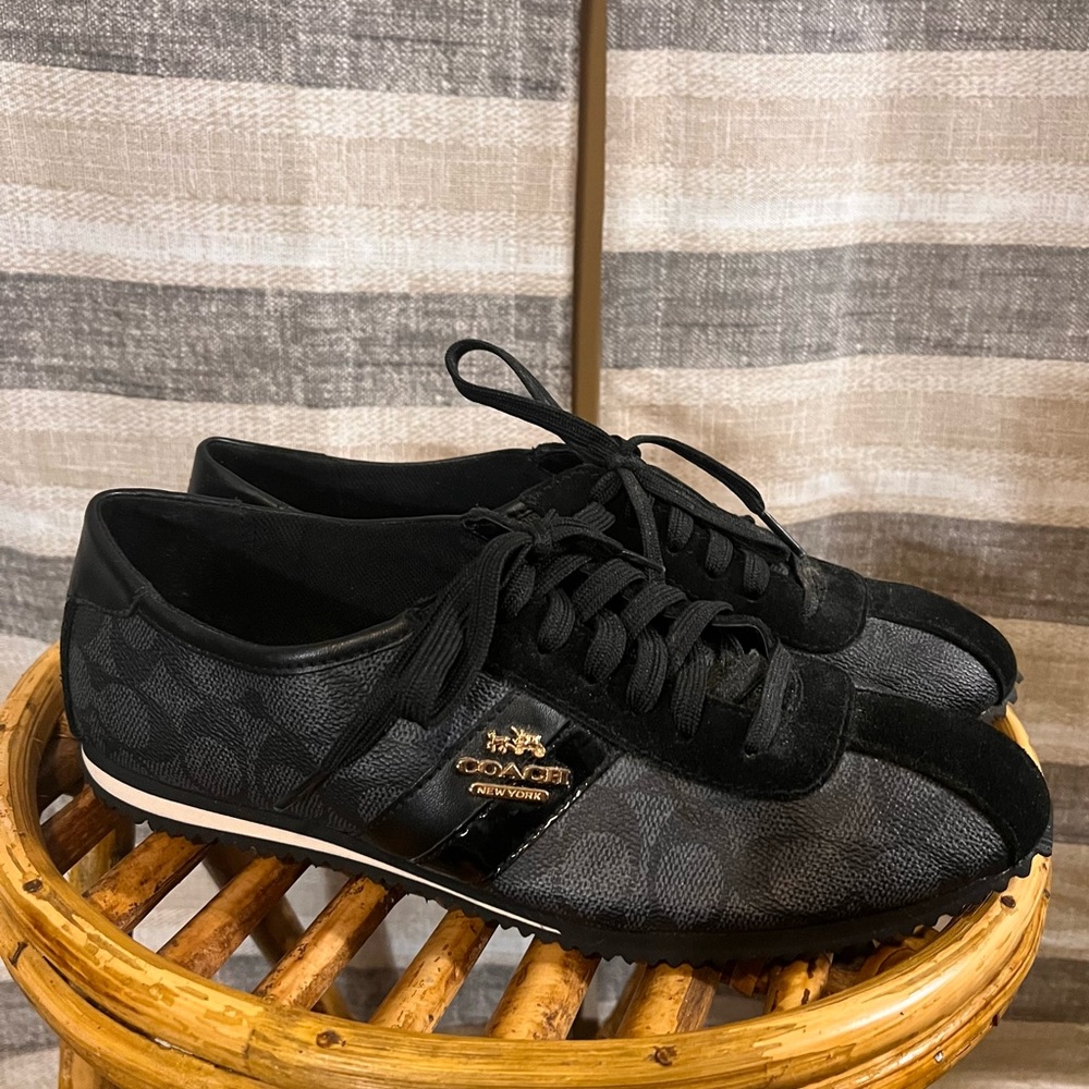 Coach Ivy Black Sneakers Size 9